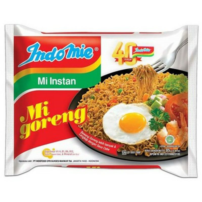 3 Bungkus indomie goreng mie instant