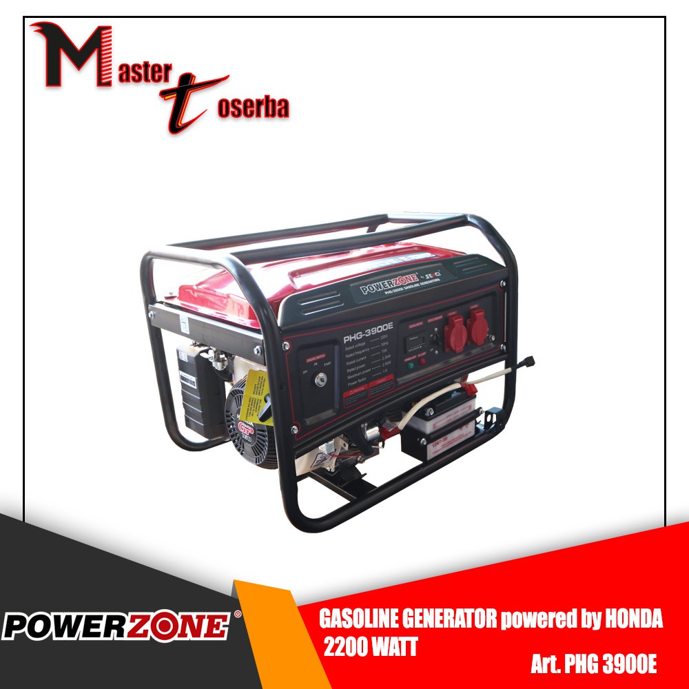 GENSET BENSIN HONDA GASOLINE GENERATOR 2500 WATT PHG3900E POWERZONE