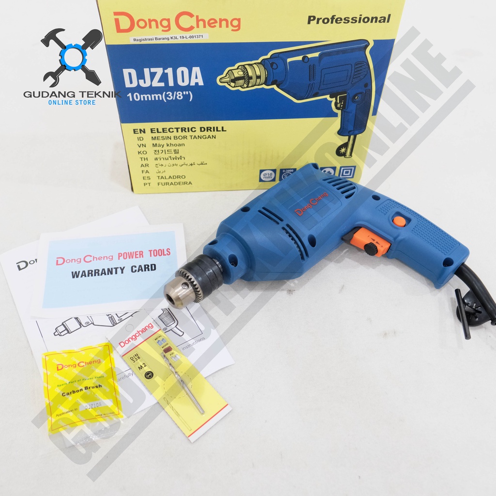 Mesin Bor Beton 10mm DongCheng DJZ10A - Impact Drill Dong Cheng 10 mm - Mesin Bor Listrik