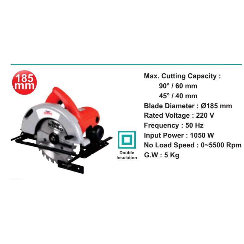 Circular saw wipro 7 inch W9185