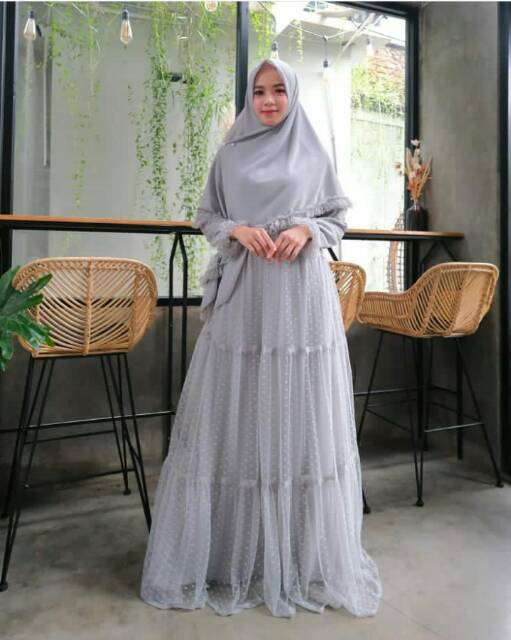 Gamis JAWHARA SYARI original by Wardah by syaidina (Ready siap kirim)