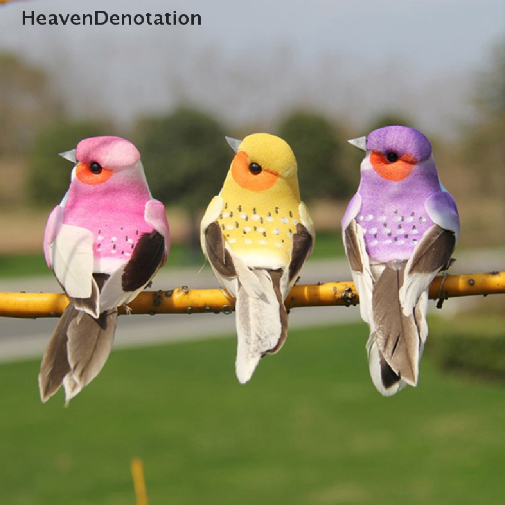 Ornamen Burung Merpati Buatan Bahan Busa Bulu Ukuran 9cm Untuk Dekorasi Pernikahan