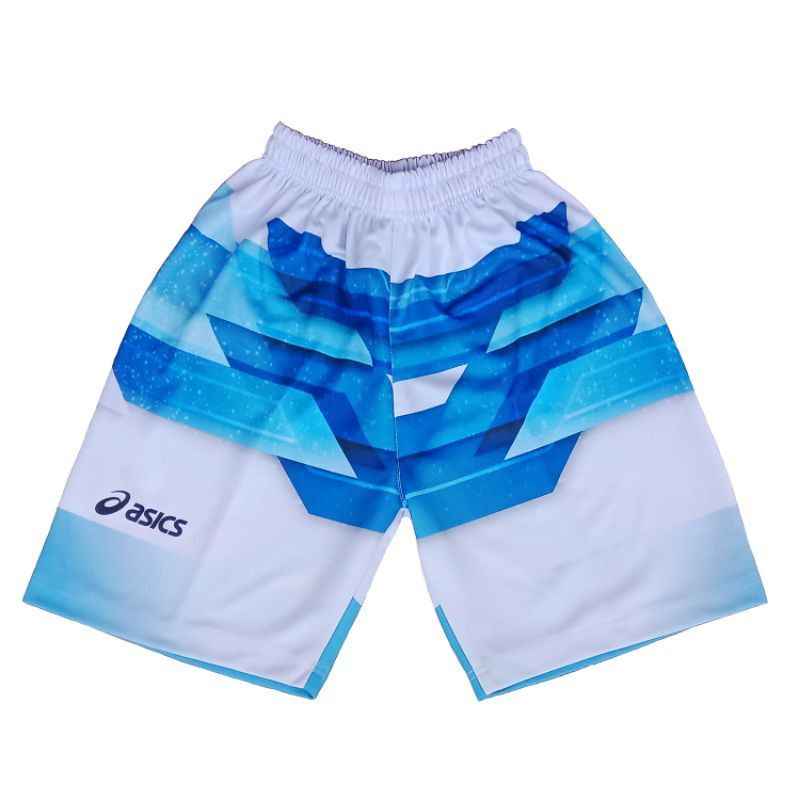 Celana kolor voli volly Asic whiteblue full printing