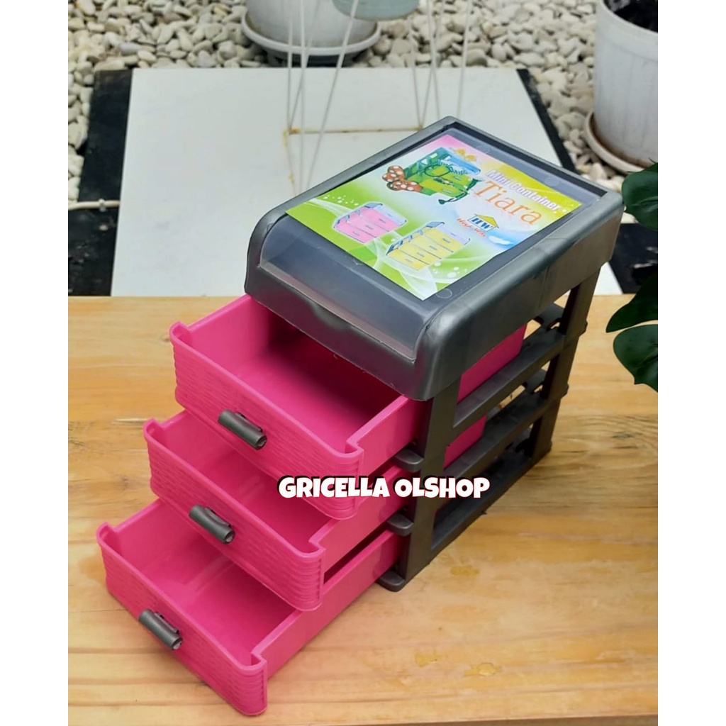 LACI MINI SUSUN 3 SERBAGUNA - LACI PLASTIK MINI CONTAINER TERMURAH