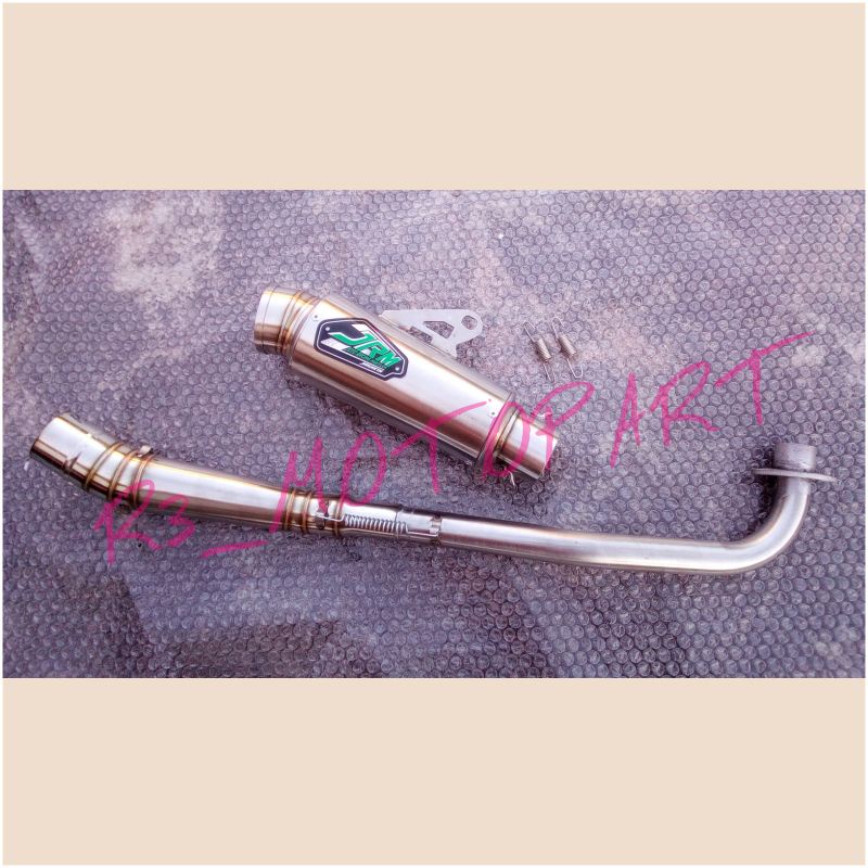 Knalpot Racing Emblem JRM Grand/Supra X 100/Fit Old/Jupiter Z/Vega R/Smash/Shogun 110/125/New FL NR