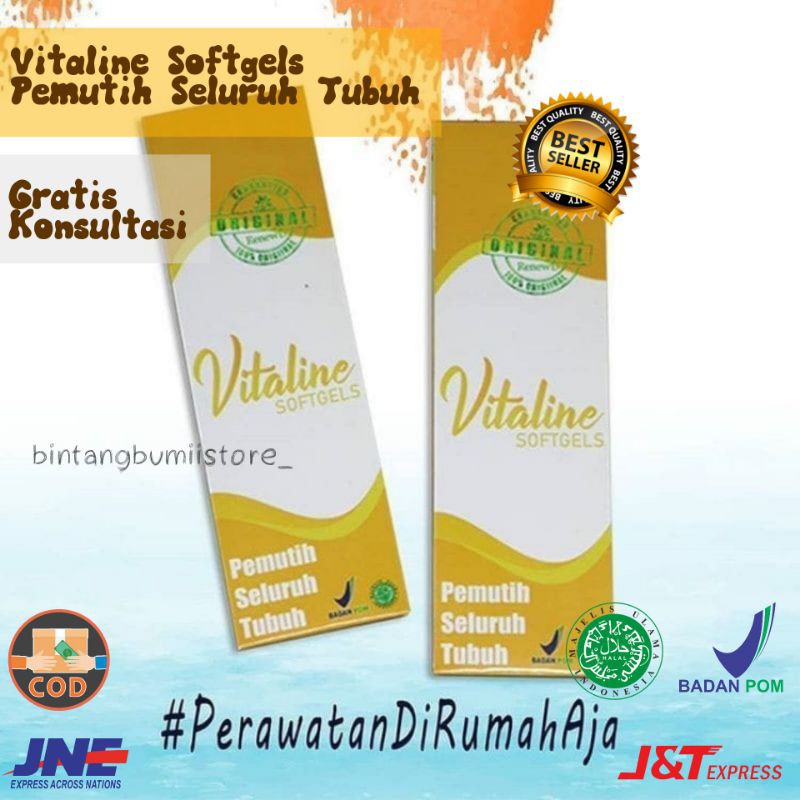 Vitagel Vitaline Pemutih Seluruh Tubuh Alami Best seller