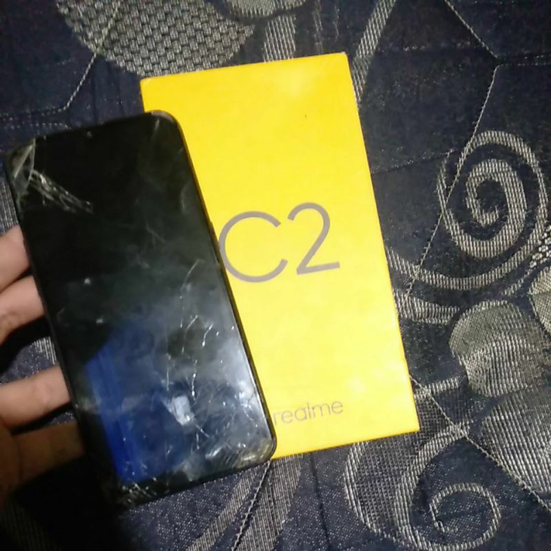 Realme C2 ram 3 minus lcd tc hp minus hp rusak