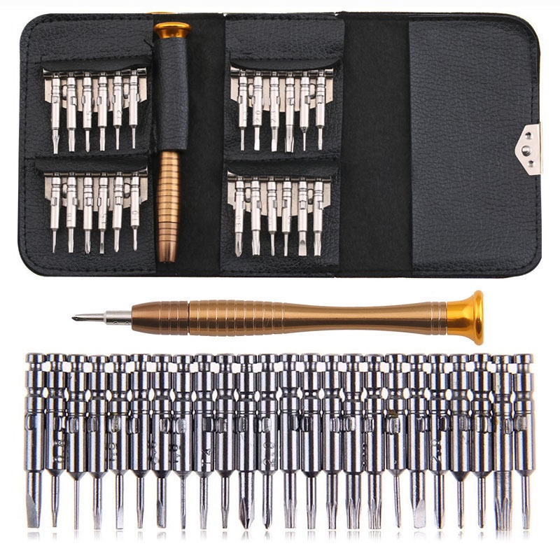 Tool Set Obeng Kunci Reparasi HP/Smartphone/Laptop/Kacamata/Obeng Set 25 in 1 Multifungsi