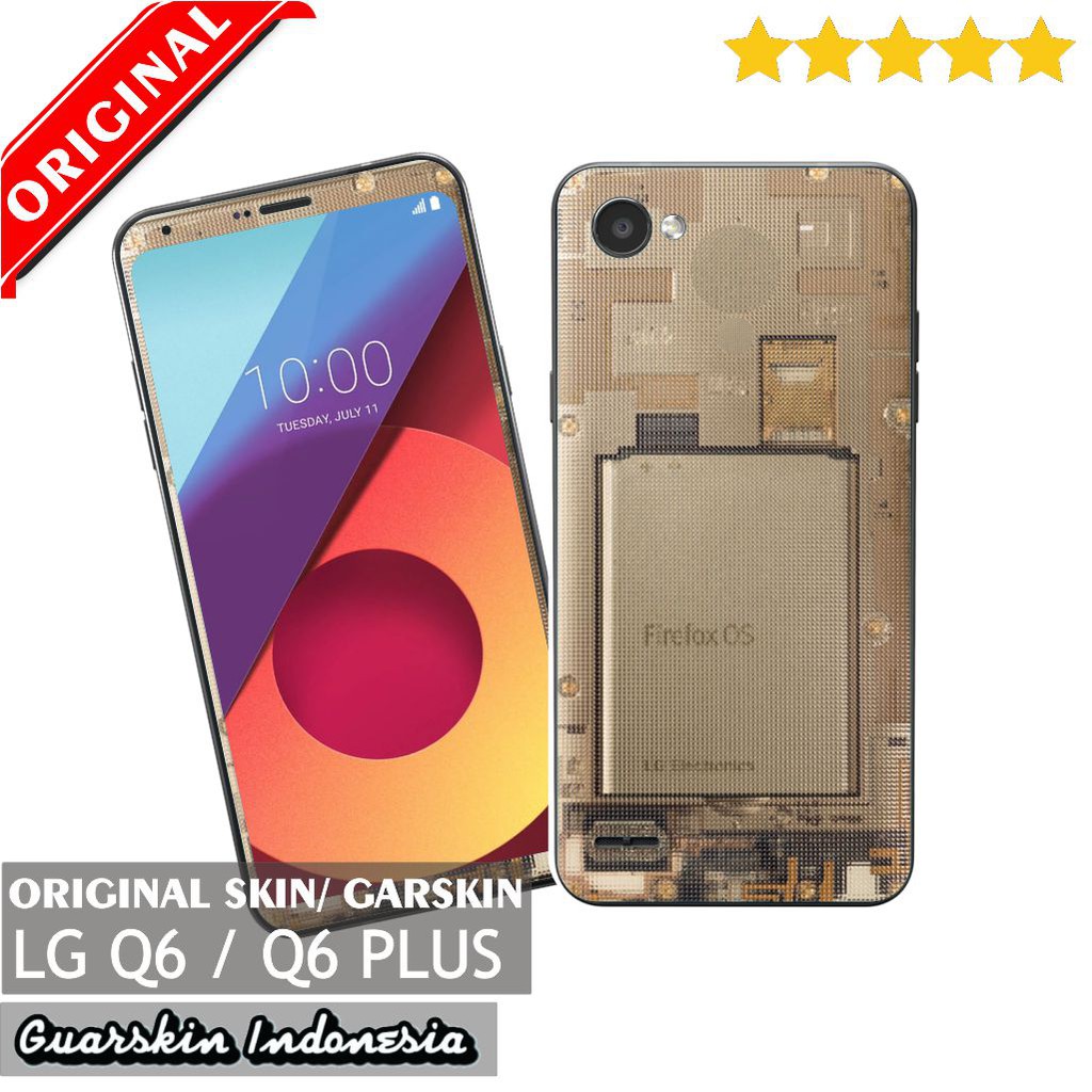 Original LG Q6/ Q6+ Plus Skin/Garskin for Case - Transparan Battery
