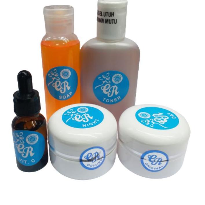 CREAM CR TAS BIRU / ORI 5IN1 PAKET SKINCARE CR 30 GR ,,