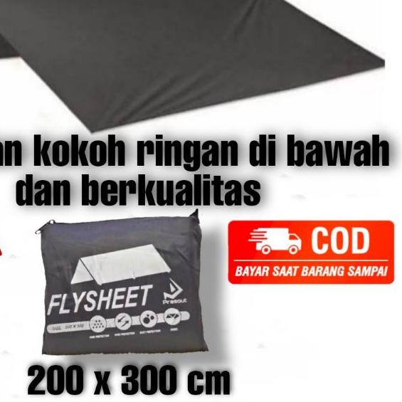 ➵ Flysheet 2x3m / terpal tenda 2x3m ♨