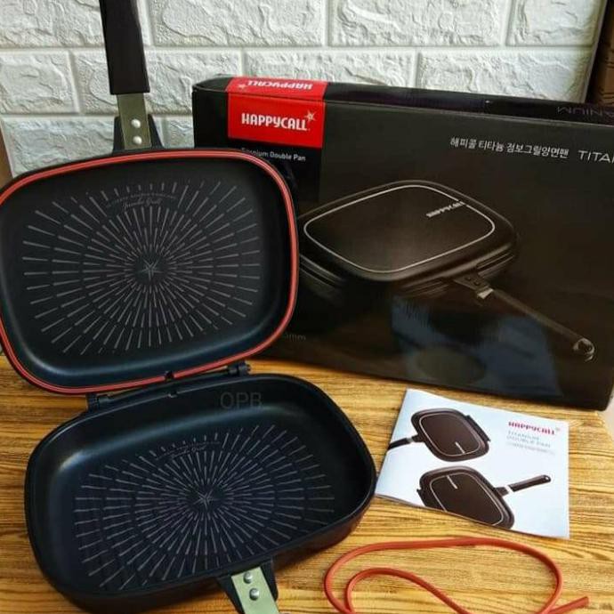 Happycall Double Pan Jumbo - Happycall Grill Pan Jumbo Original Tokeku.Andalan
