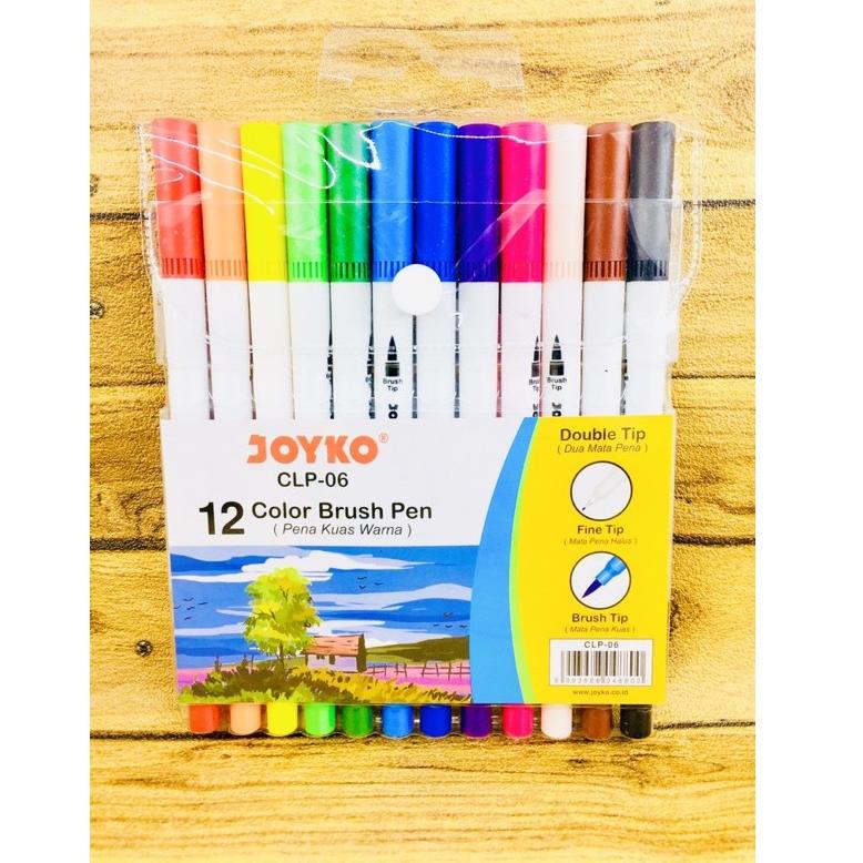 

ㆀ Color Brush Pen / Pena Kuas Warna Joyko CLP-06 / 12 Warna / Color ば