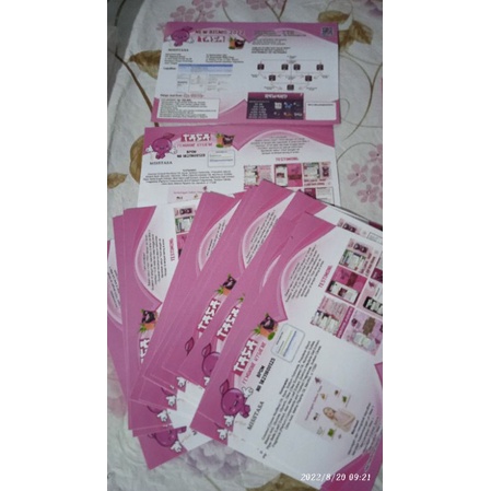 Brosur Miss Tasa timbal balik satuan