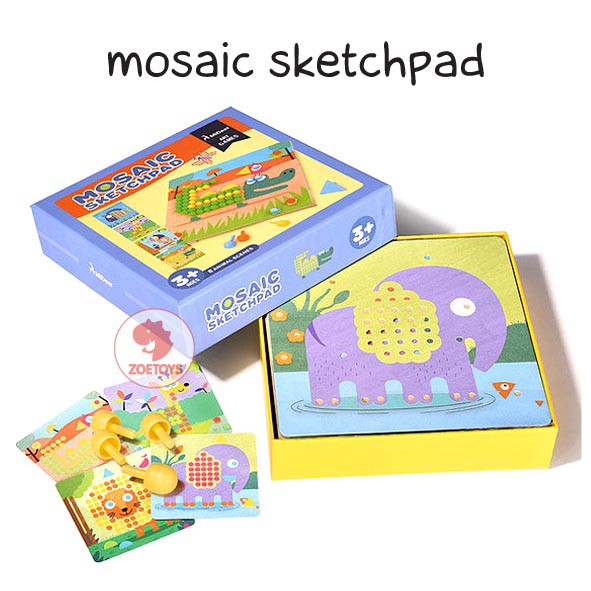 Zoetoys Mideer Mosaic Sketchpad | Edukasi | Kado Anak | Cari Kado | Cari kado natal