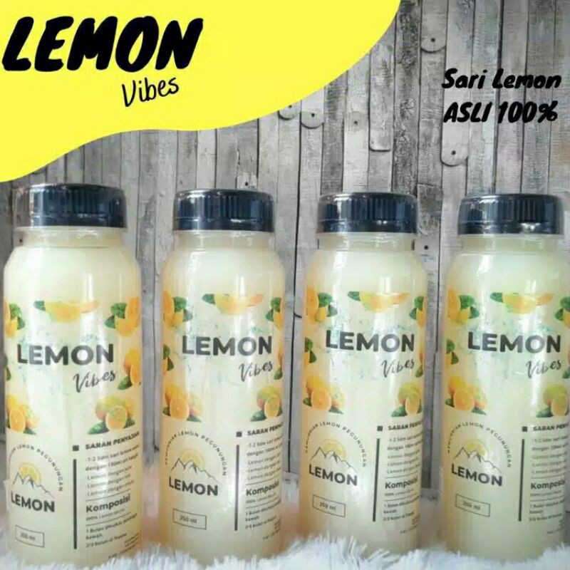 

Sari Lemon asli Lemon Vibes 250 ml & 500 ml