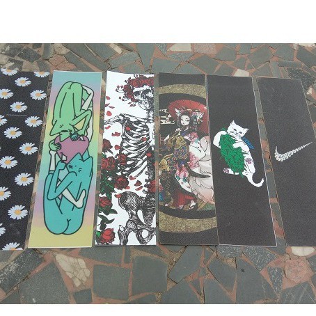 Ripndip Lukisan Semprot Kucing Jari Tengah OS780 color painting UV skateboard Tahan Aus griptape Tahan Air