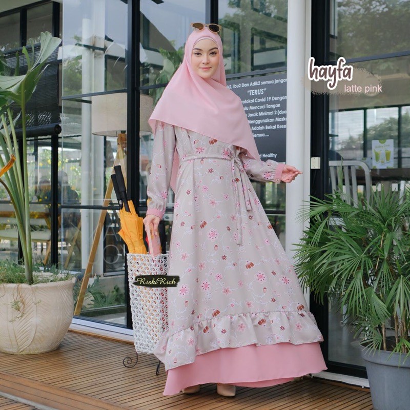 Gamis Hayfa by Riskirich / Gamis motif / Gamis Lebaran