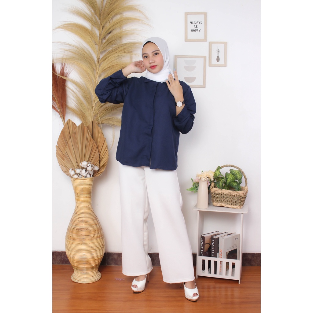 RX Fashion - Flowing Oversize / Kemeja Wanita - BN