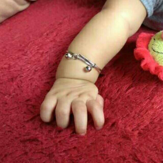 Gelang monel Bayi anti step kejang krincing