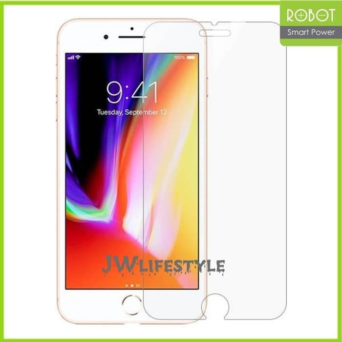 Promo ROBOT - Tempered Glass iPhone 6 / 7 / 8 Plus Screen Protector Baru