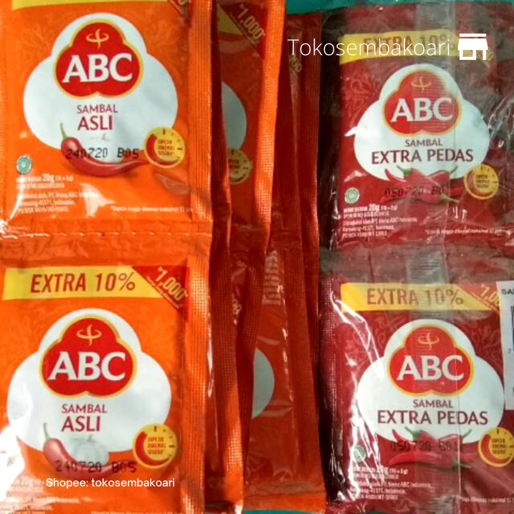 

Saus sambal ABC 18 gr x 10 sachet
