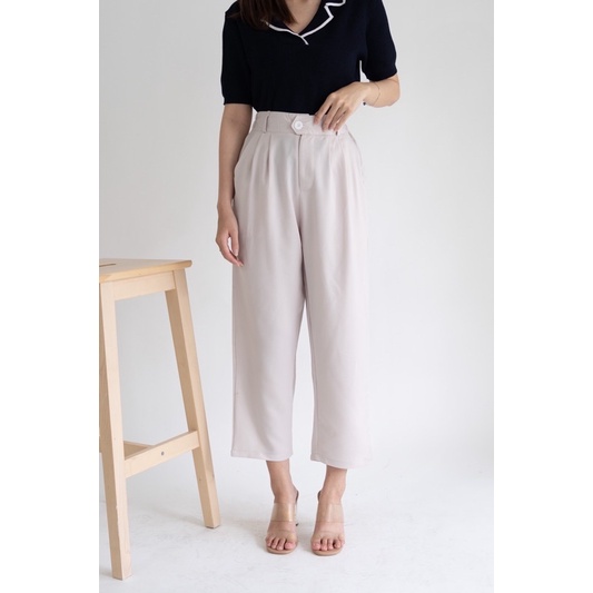 IWEARGRACIE - Calie Pants / Celana Panjang Wanita / Celana Kerja / Celana Highwaist