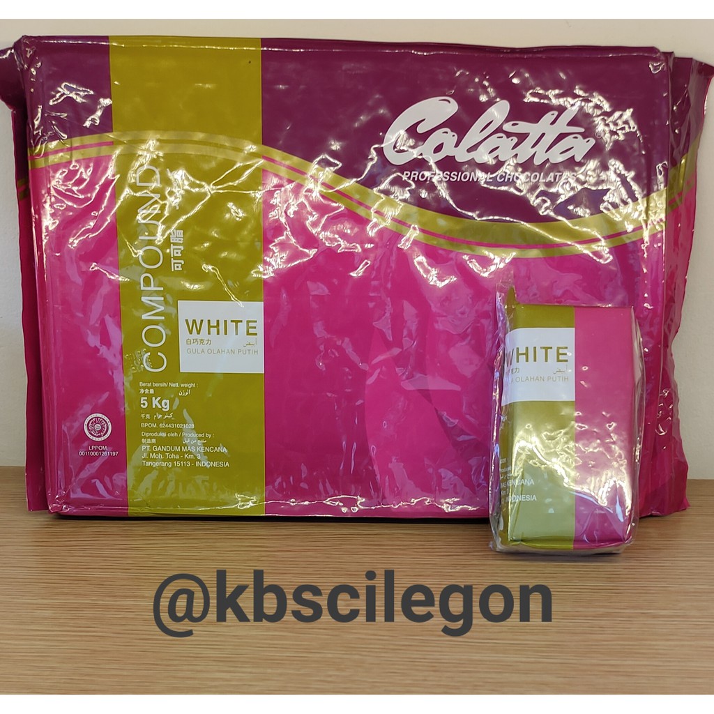 

Colatta white Cokelat Compound Kemasan 500gr (repack)