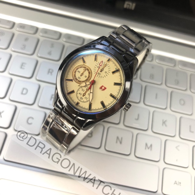 ［Ready Stock］Jam tangan rantai sport couple pria wanita ready 2warna s1075