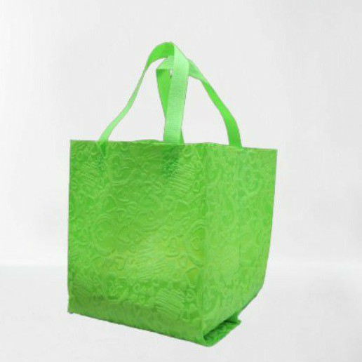 

tas hajatan untuk box nasi murah kuat uku 22 texture hijau