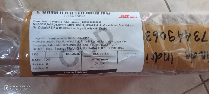 Payung Anak Karakter Full Printing & Hologram