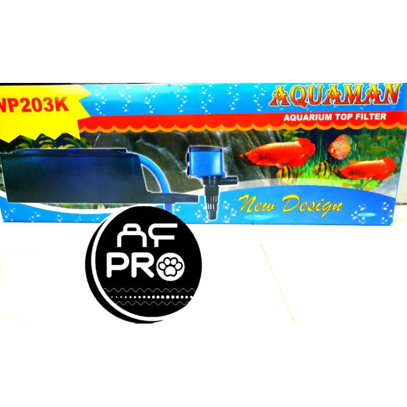 Promo murah POMPA AQUARIUM BOX FILTER AQUAMAN WP 203K