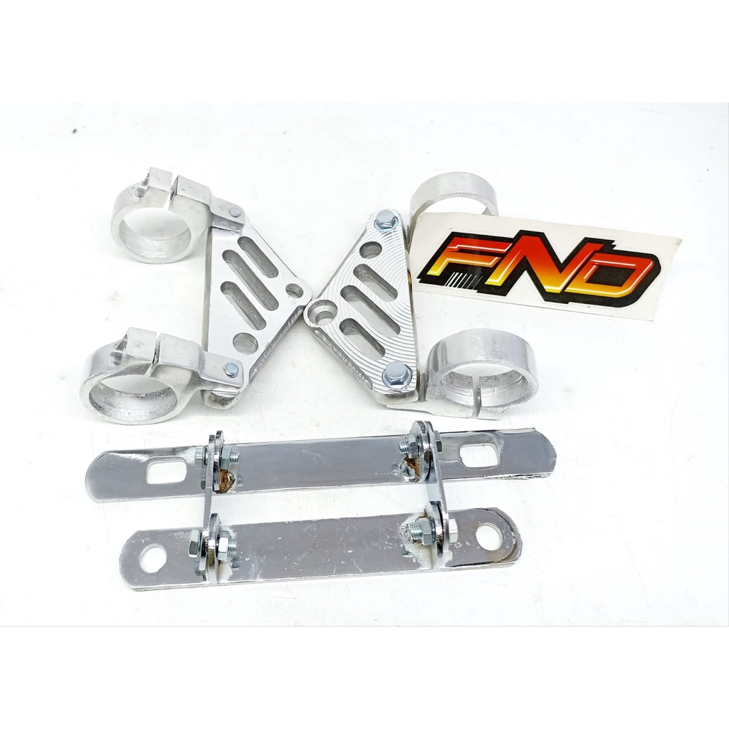 Pangkon Lampu Kupingan Lampu CNC Tiger Megapro As 31 Set Pangkon Plat Nomor Stainless