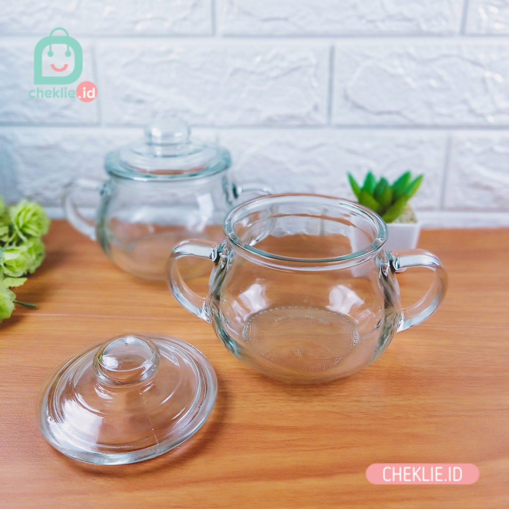 Mangkok Bahan Kaca dengan Tutup Tahan Panas untuk Peralatan Makan / Kedaung