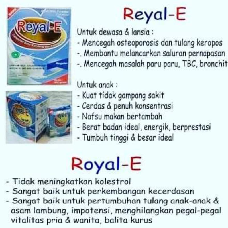 

Susu Kambing Bubuk Reyal -E 200gr Original