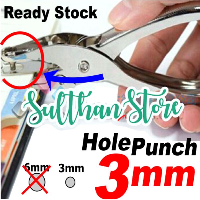 

pembolong pelubang pelobang HOLE PUNCH pemotong kertas 3mm