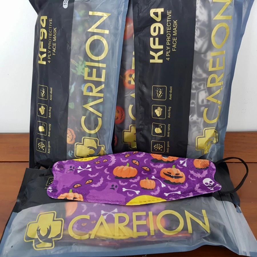 MASKER KF94 CAREION DEWASA MASKER CAREION KF 94 MOTIF HALLOWEEN ISI 10PC