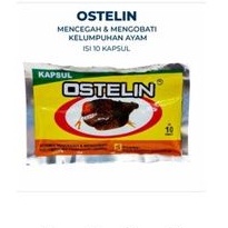 OSTELIN 10 kapsul OBAT AYAM LUMPUH SENDI LEMAH BEBEK BURUNG MERPATI