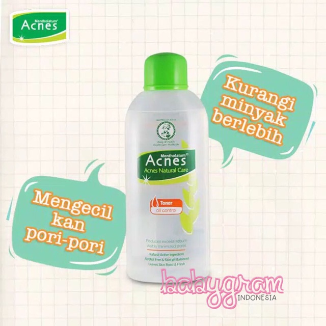 Acnes Natural Care Oil Control Toner 110ml Original BPOM