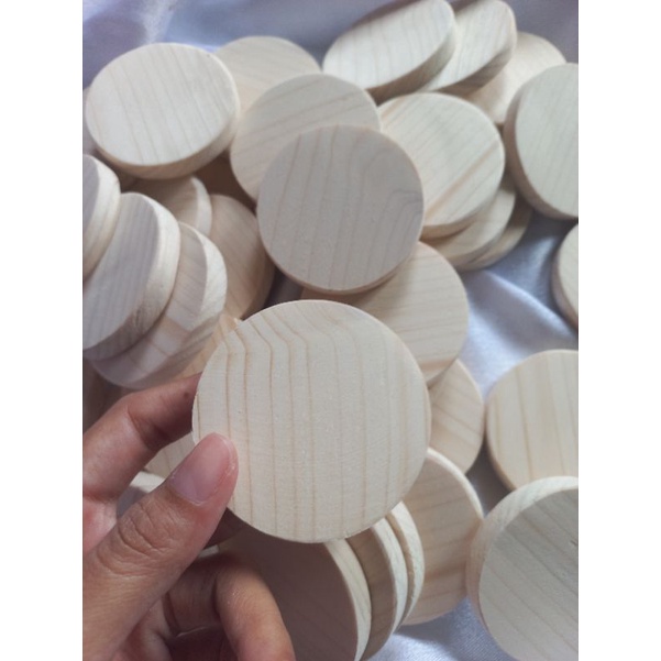 Coaster Tatakan Kayu Mini | Tatakan Lilin Gelas