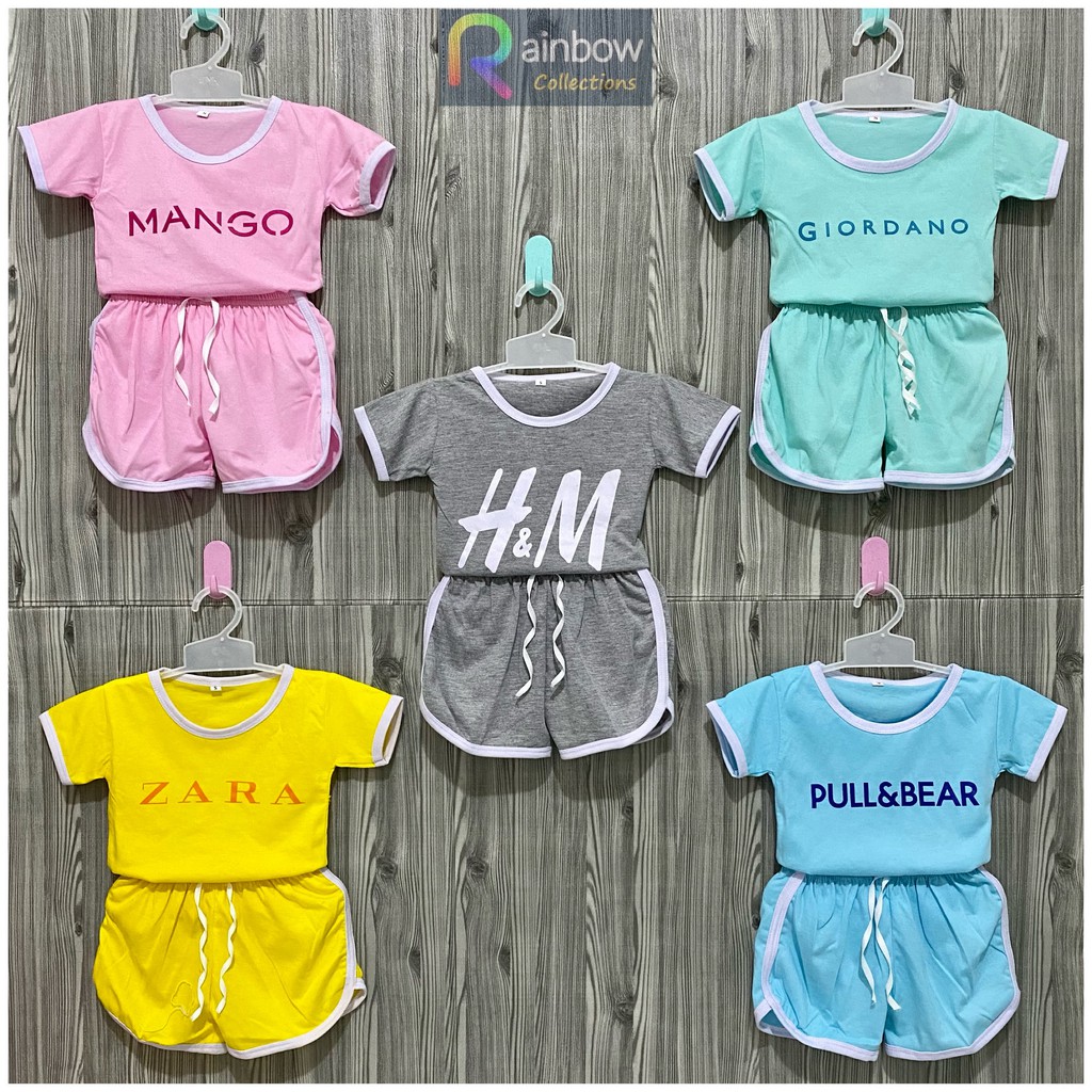 Rainbow - Setelan baju chup chup anak / setelan anak polos / setelan unisex Branded