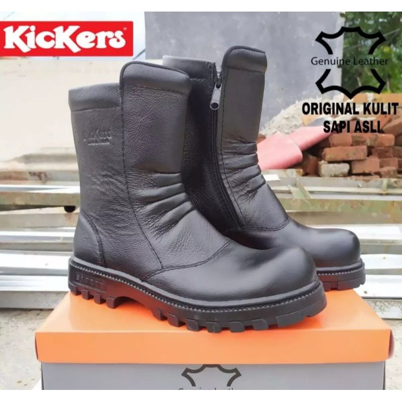 Sepatu Boots Safety Resleting Asli Kulit Original