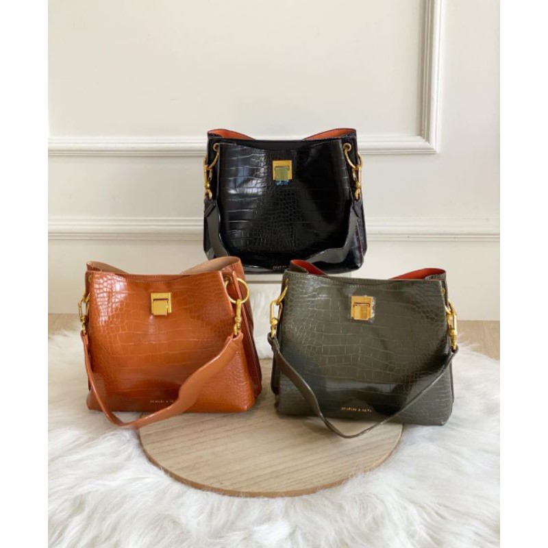 CK Wave Croco Strap Bag