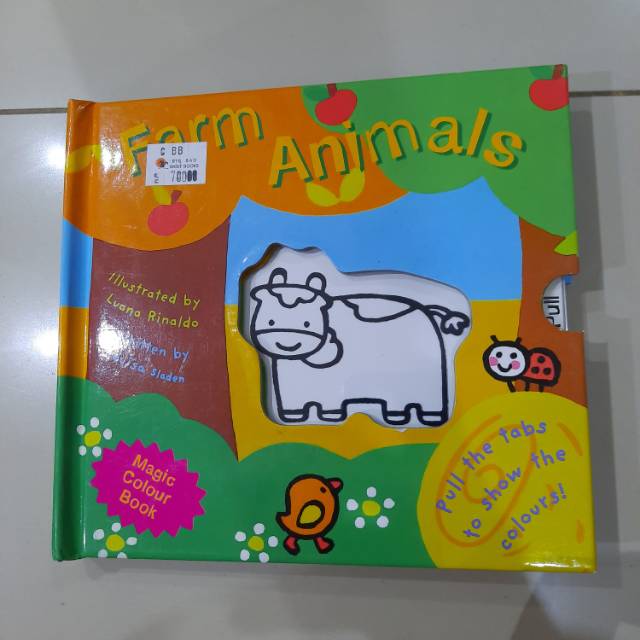 

Magic colour book farm animals