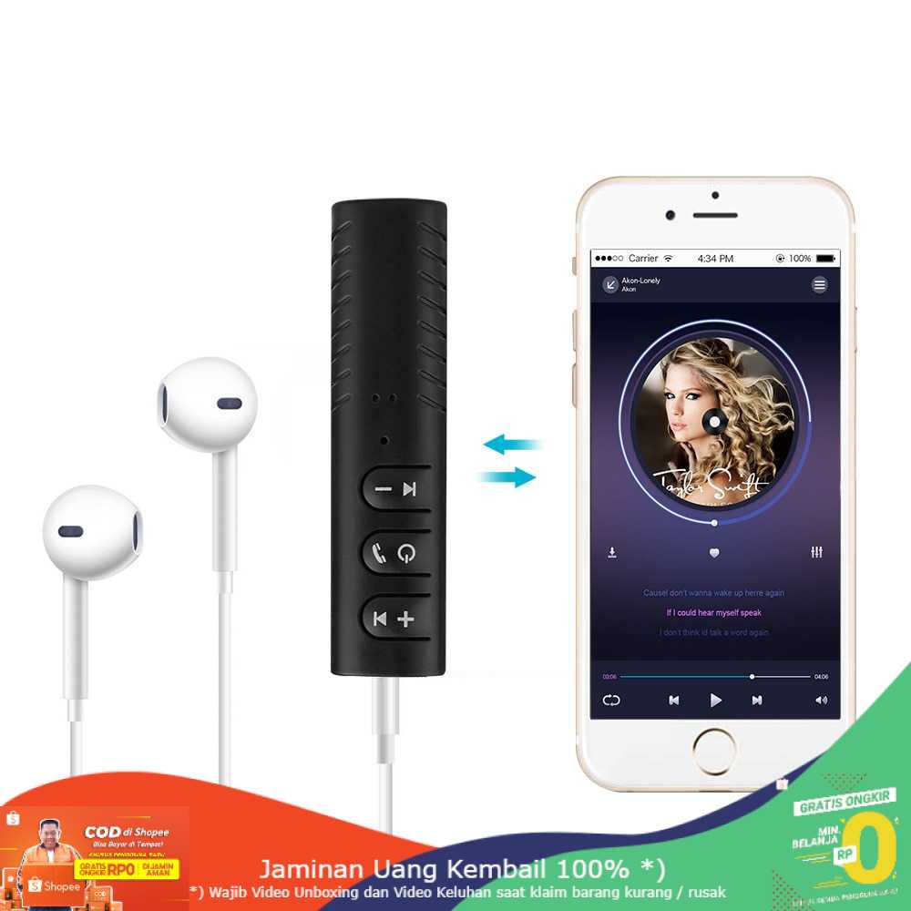 (BISA COD) RVOSTR EASYIDEA Wireless Bluetooth Audio Receiver Adapter 3.5mm - BT-450