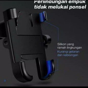 HOLDER HP HANDPHONE FULL ALUMANIUM UNTUK D STANG ATAU DI SPION