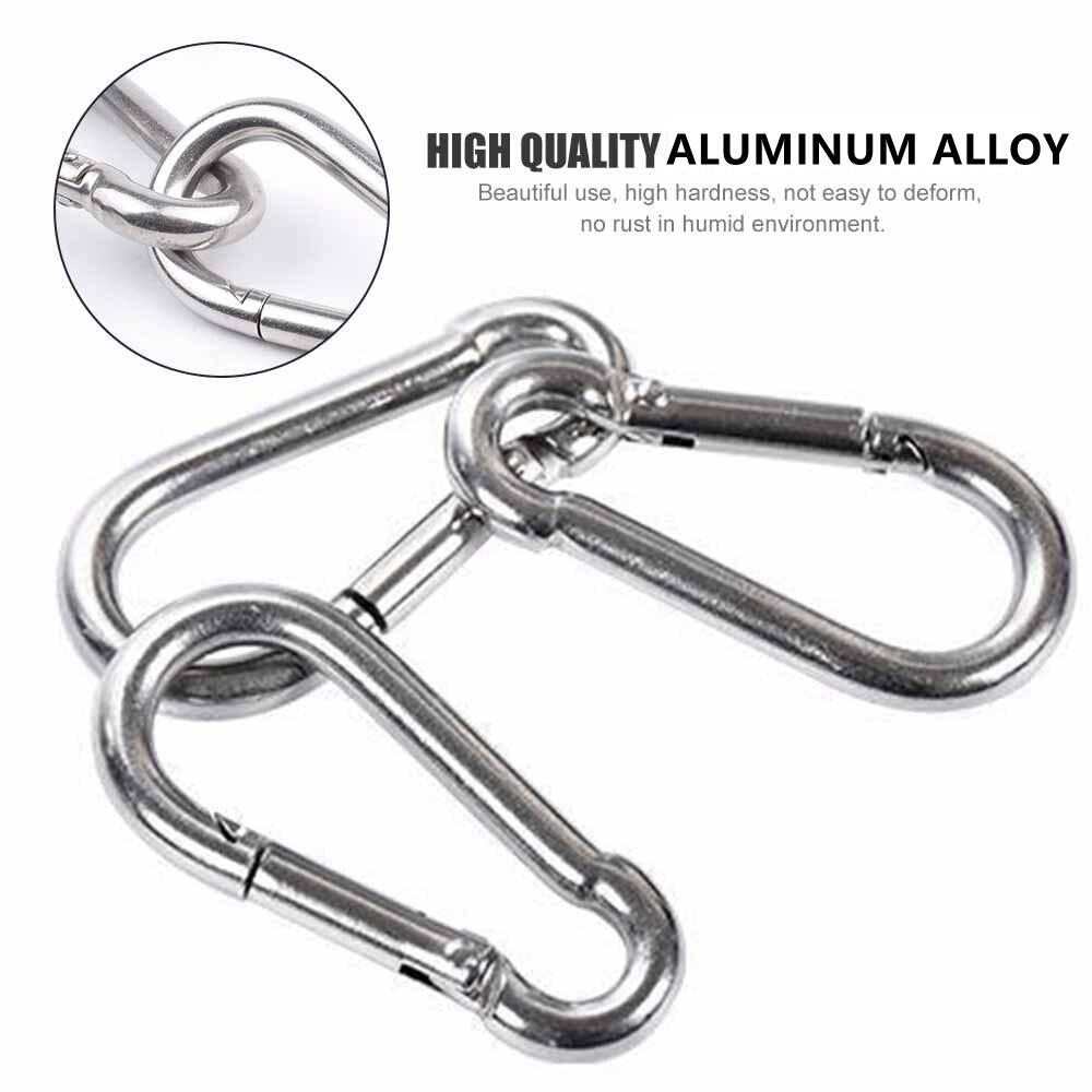 5 / 10pcs Gantungan Kunci Carabiner Multifungsi Bentuk Labu Bahan Aluminum Alloy Untuk Olahraga Outdoor