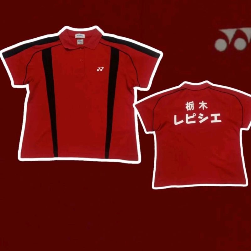 kaos poloshirt yonex second