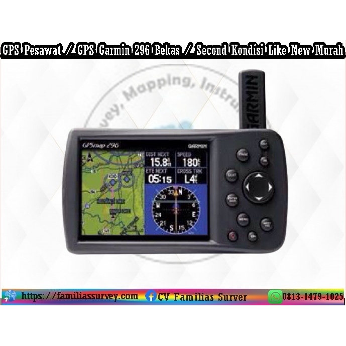 GPS Pesawat / GPS Garmin 296 Bekas / Second Kondisi Like New Murah