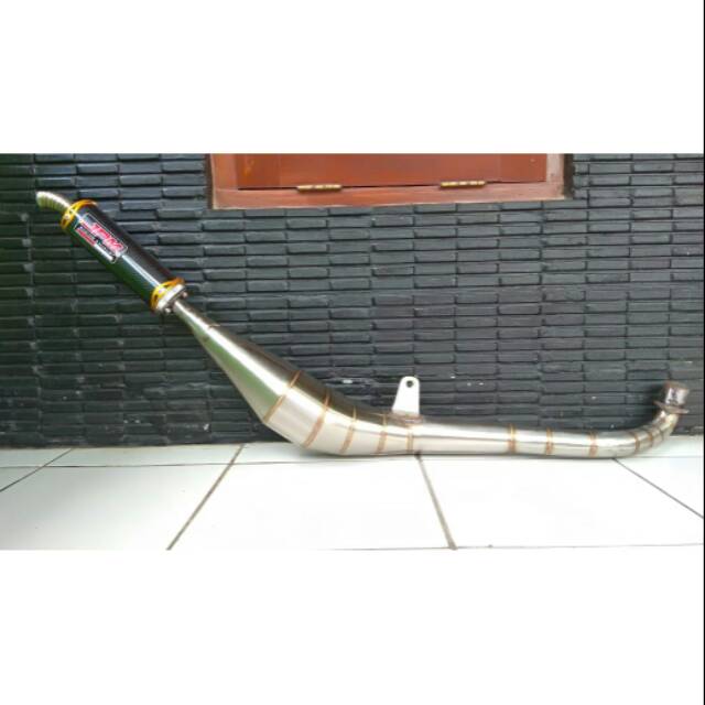 Knalpot racing jpm fiz r staenless carbon